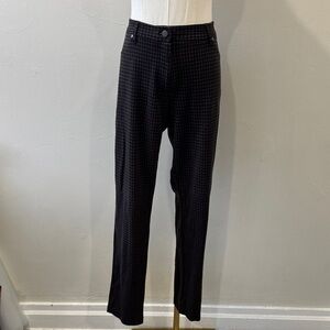 J.McLaughlin Brown & Black Knit Houndstooth Pants – Size 14 (Inseam 27”)